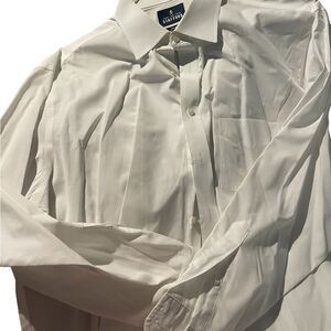 Stafford travel size 18-34/35 Men's off White Shirt excellent condition